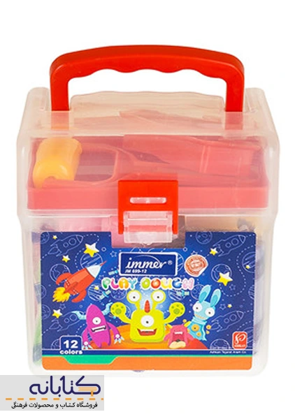 خمیر بازی 12 رنگ ایمر (سطلی)