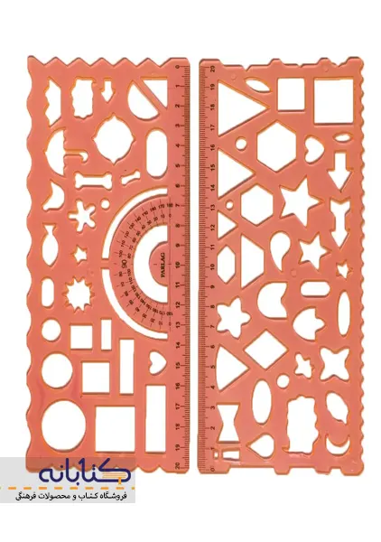 خط کش شابلون دار دوقلو