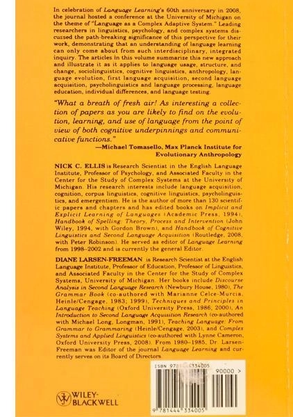 کتاب Language as a complex Adaptive System - 1