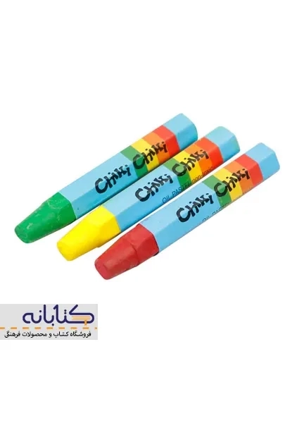 پاستل روغنی 12 رنگ چیکی چیکی (طلقی) - 4