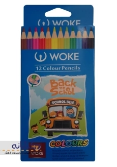 مداد رنگی 12 رنگ ووک (جعبه مقوایی) - 2