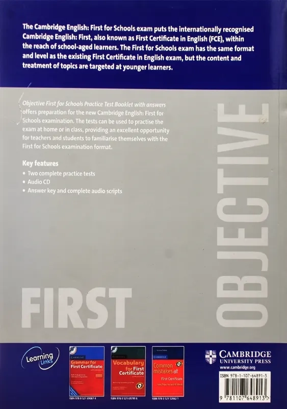 کتاب objective first for school - 1