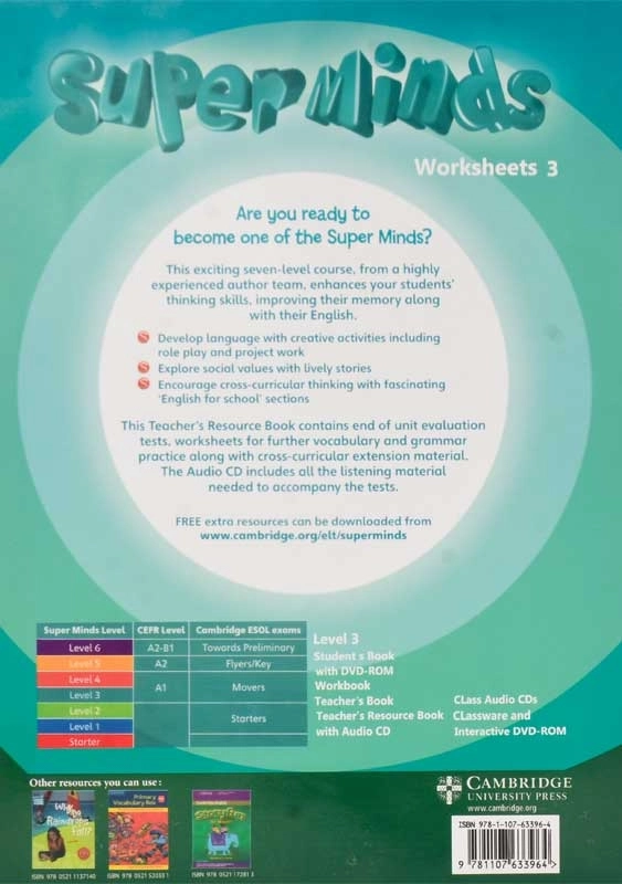 کتاب worksheets super minds 3 - 1