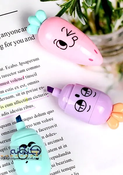 ماژیک علامت زن 6 رنگ هویجی (پاستیلی) - 4