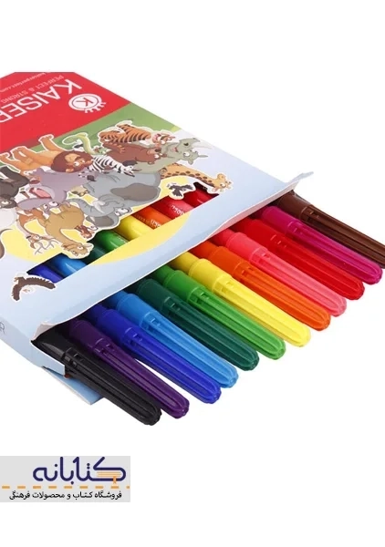 ماژیک رنگ آمیزی 12 رنگ کایزر - 2