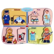 پازل چوبی آشنایی با مشاغل | دهکده