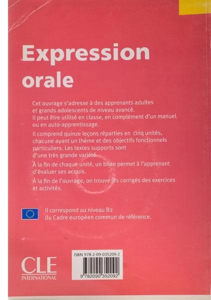 کتاب آموزش زبان فرانسه Expression Orale 3 - 1