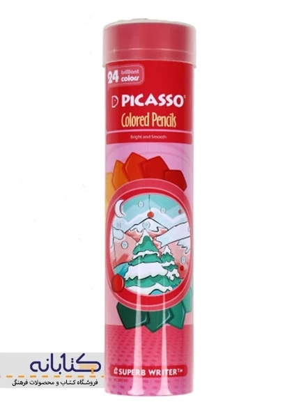 مداد رنگی 24 رنگ پیکاسو (استوانه ای) - 3