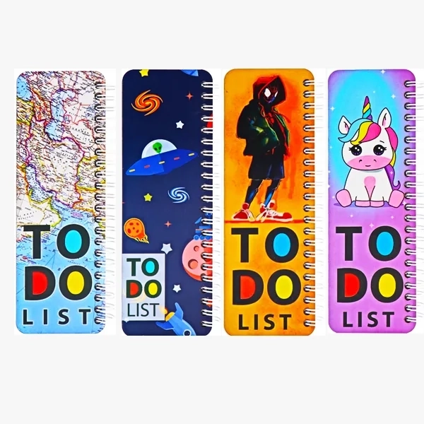 دفتر لیست انجام کارها چوبی دکمه (To Do List)