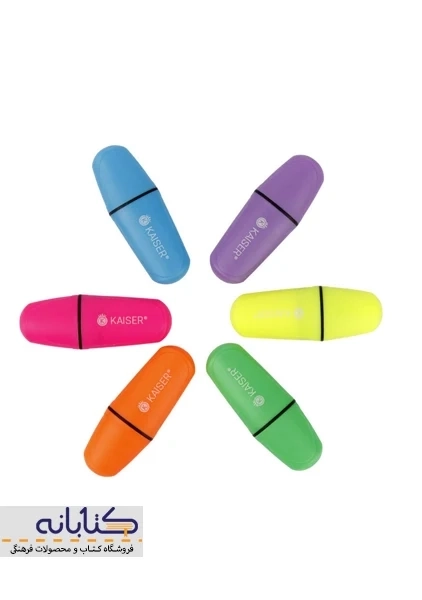 ماژیک علامت زن 6 رنگ کایزر - 1