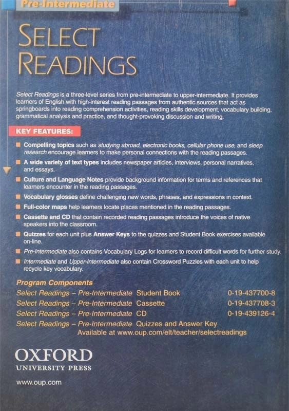 کتاب Select Readings Pre-Intermediate - 1