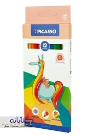 مداد رنگی 12 رنگ پیکاسو (جعبه مقوایی)