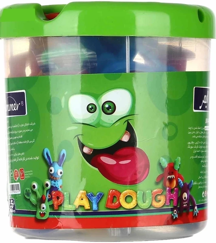 خمیر بازی 5 رنگ ایمر (سطلی) - 1