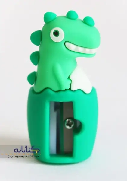 تراش پاک کن دار سیلیکونی دایناسور - 2