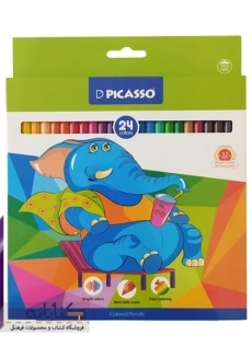 مداد رنگی 24 رنگ پیکاسو (جعبه مقوایی) - 1