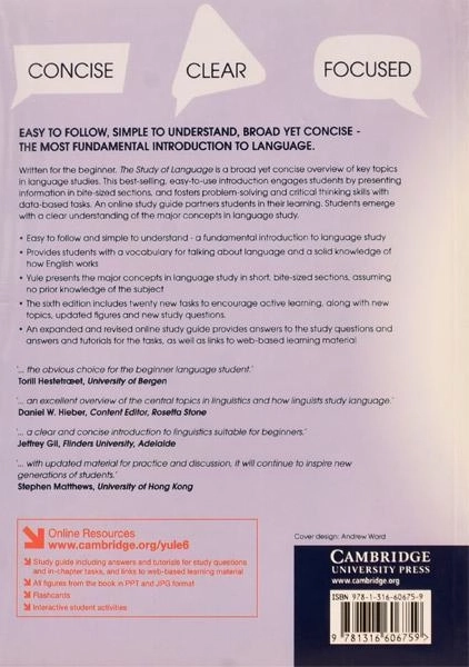 کتاب The Study Of Language 6th - 1