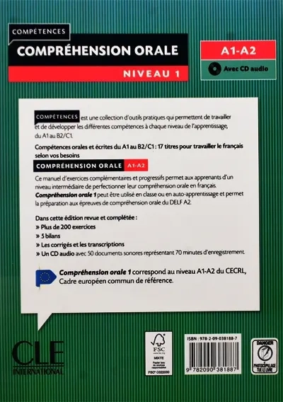کتاب Comprehension Orale A1-A2 - 1