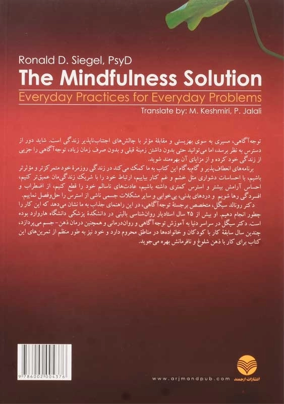 کتاب توجه آگاهی | رونالد سیگل - 1