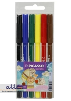 ماژیک رنگ آمیزی 6 رنگ پیکاسو
