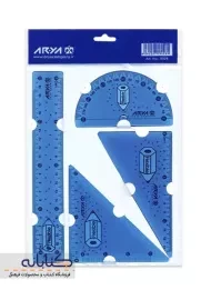 ست خط کش آریا (4 تیکه)