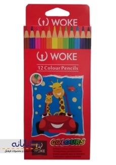 مداد رنگی 12 رنگ ووک (جعبه مقوایی) - 1
