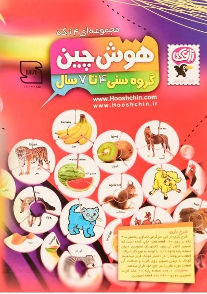 بازی فکری و آموزشی هوش چین 4 تکه - زاغک - 1