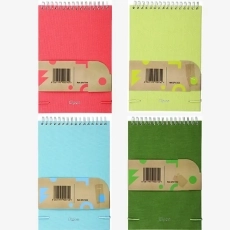 دفتر یادداشت خبرنگاری 80 برگ پارچه ای الیپون