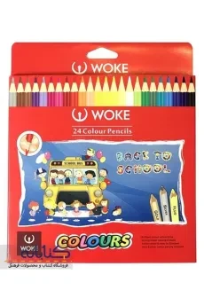 مداد رنگی 24 رنگ ووک (جعبه مقوایی) - 3
