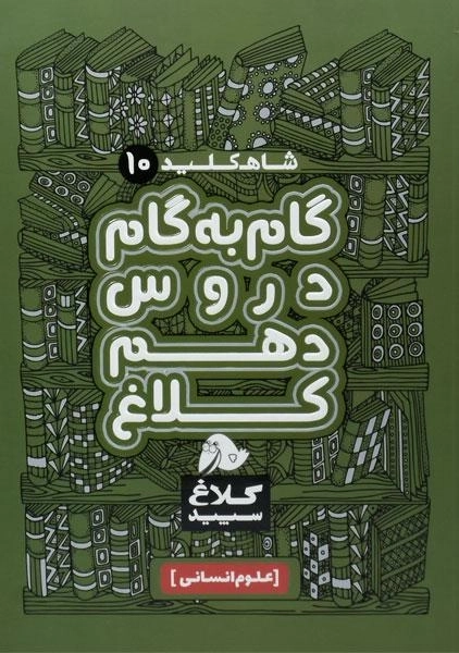 کتاب شاه کلید گام به گام دروس دهم [10] انسانی کلاغ سپید - 0