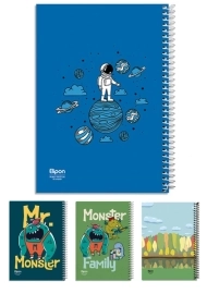 دفتر تک خط 80 برگ الیپون