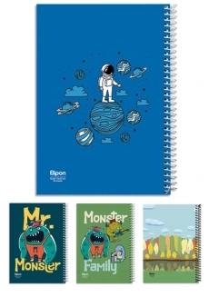 دفتر تک خط 80 برگ الیپون