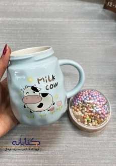 ماگ دونه برفی طرح گاو - 1