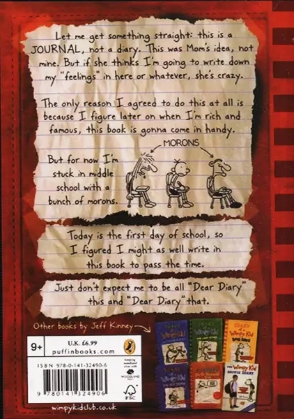 کتاب (Diary of a wimpy kid (a novel in cartoon - 1