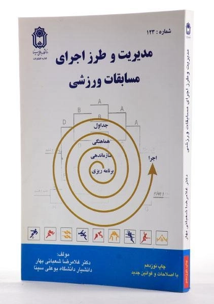 کتاب مدیریت و طرز اجرای مسابقات ورزشی - شعبانی بهار - 1