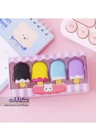 ست 4 عددی پاک کن فانتزی طرح دسر