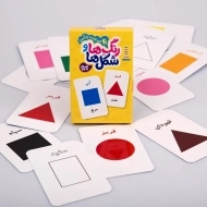 فلش کارت شکل‌ها و رنگ‌ها | نردبان