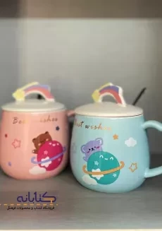 ماگ رنگین کمان طرح خرسی - 2
