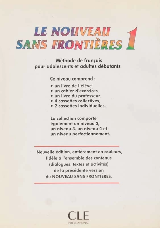 کتاب LE Nouveau Sans Frontieres 1 - 1