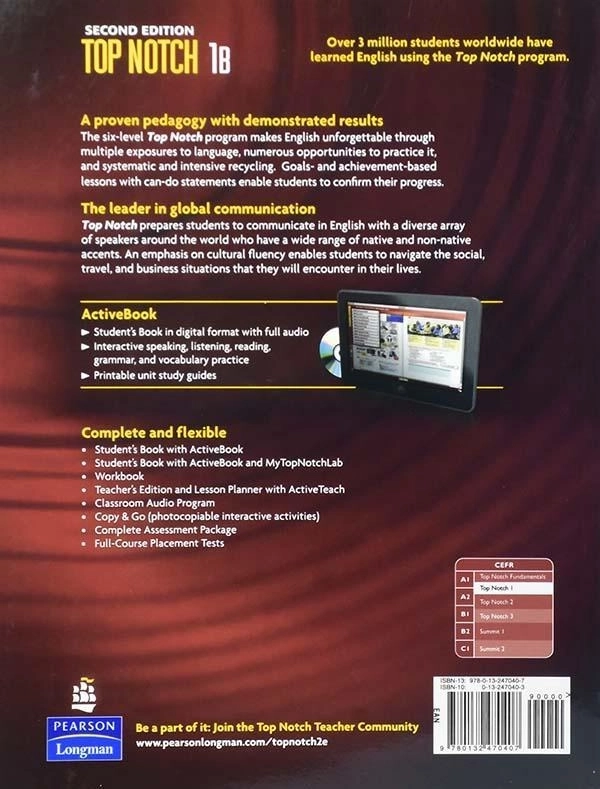 کتاب Top Notch 1B (2nd) - 2
