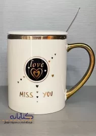 ماگ دسته طلایی