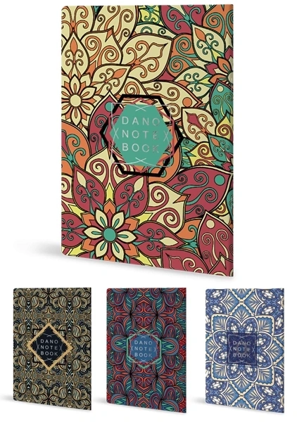دفتر تک خط 40 برگ سری ماندالا،دانو (ته چسب)