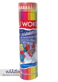 مداد رنگی 12 رنگ ووک (استوانه ای)
