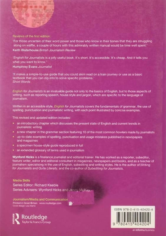کتاب english for journalists (3rd) - 1