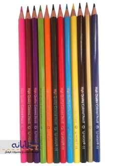 مداد رنگی 12 رنگ ووک (جعبه مقوایی) - 5