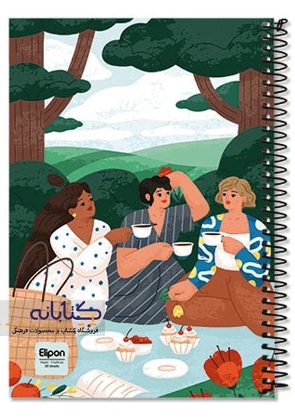 دفتر تک خط 80 برگ الیپون - 7