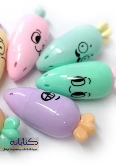 ماژیک علامت زن 6 رنگ هویجی (پاستیلی) - 2