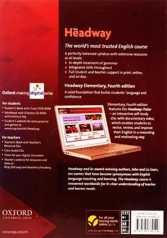 کتاب New Headway Elementary (4th) - 1