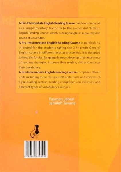 کتاب A pre intermediate english reading course - 1