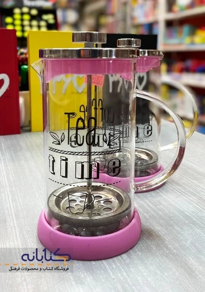 فرنچ پرس زیر سیلیکونی طرح دار - 1