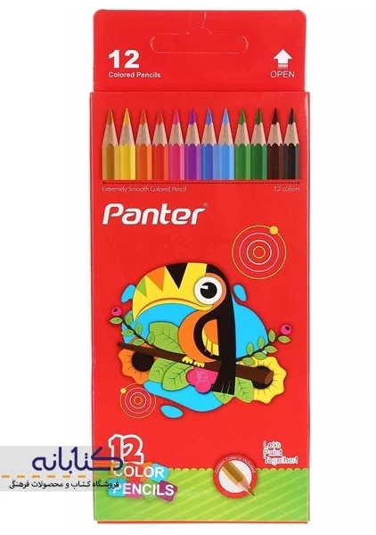 مداد رنگی 12 رنگ پنتر (مقوایی) - 1